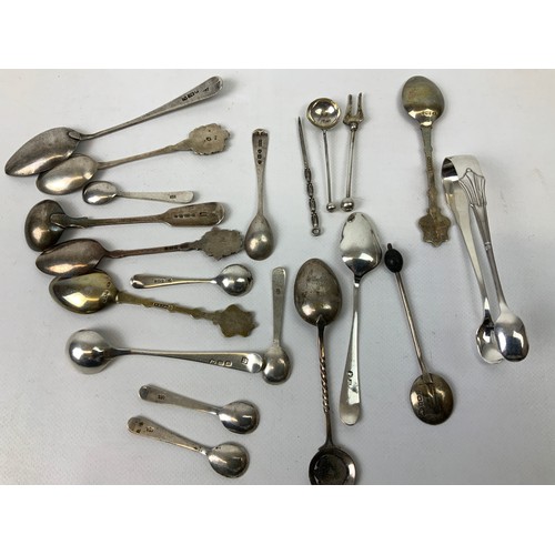 110 - Silver Spoons and Sugar Tongs - 170gms