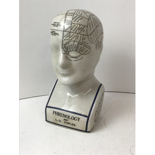 322 - Phrenology Bust - H25cm