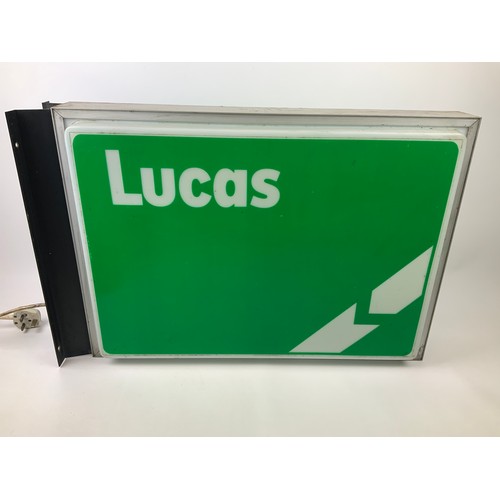 631 - Lucas Double Sided Illuminated Sign - 68cm x 46cm