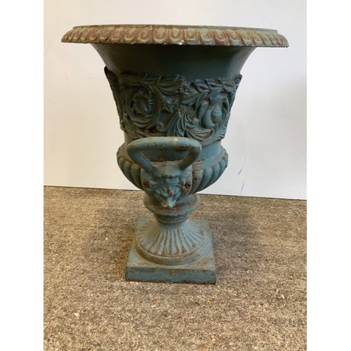 2 - Pair of Cast Iron urn Planters - 47cm High