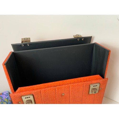 338 - Vintage Record Case and Lunch Box