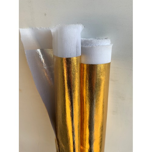 101A - 2x Rolls of Gold Fabric