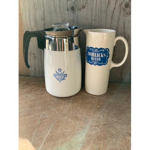 488 - Horlicks Jug and Retro Coffee Pot