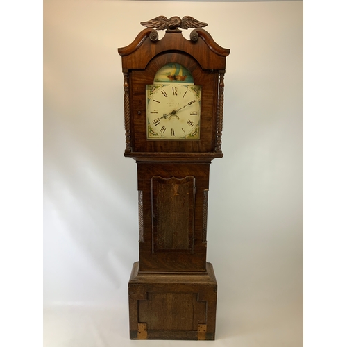 576 - Longcase Clock with Painted Face