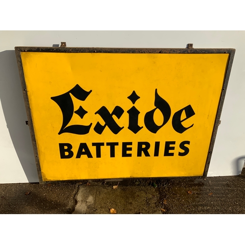 1 - Metal Sign for Exide Batteries - 123cm x 92cm