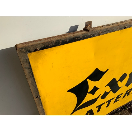 1 - Metal Sign for Exide Batteries - 123cm x 92cm