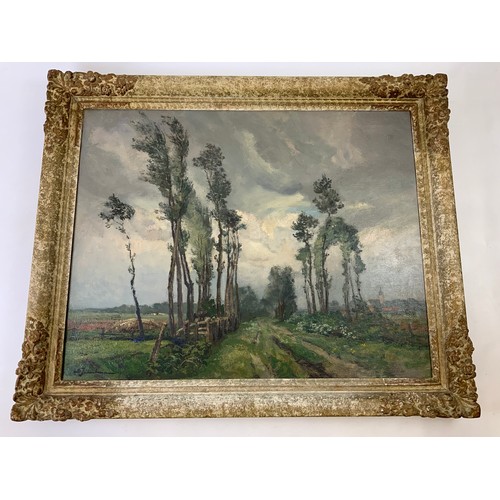 71 - Framed Oil on Canvas - David Schulman 1881-1966 - Visible Picture 73cm x 58cm