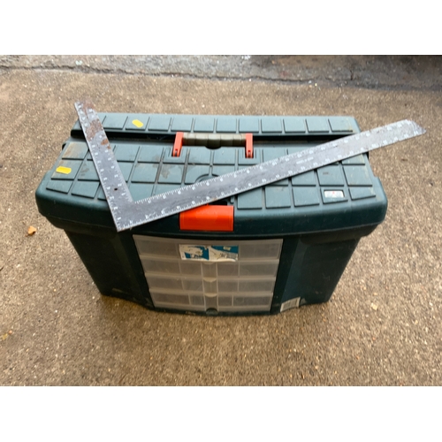 17 - Plastic Toolbox and Square