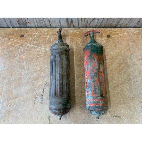 10 - 2x Vintage Fire Extinguishers