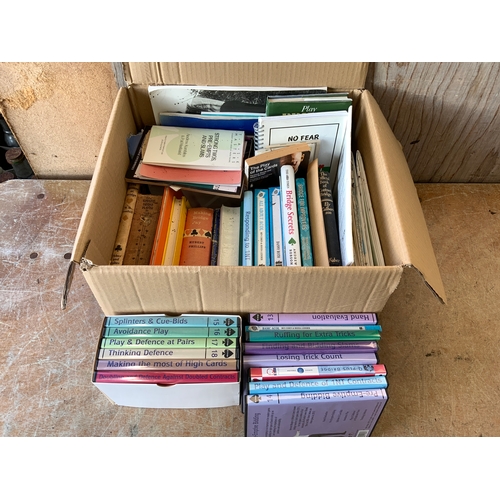 375 - Box of Books and DVDs Relating to Bridge