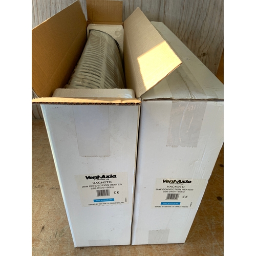 702 - 2x Boxed Unused Vent Axia Convection Heaters