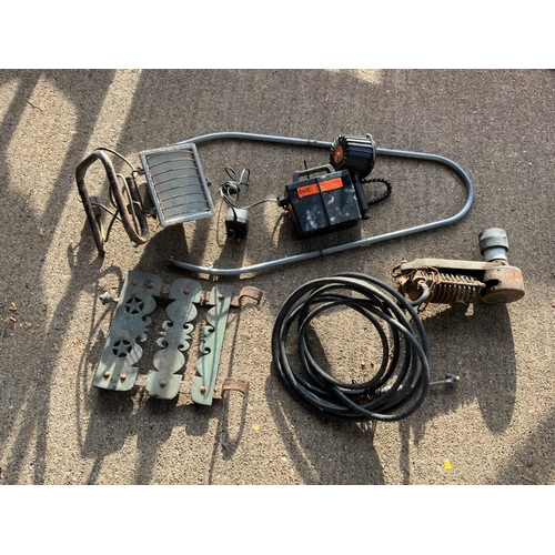 23 - Tractor Air Pump and Rechargeable Light etc