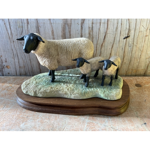 289 - Border Fine Arts - Sheep with 2x Lambs