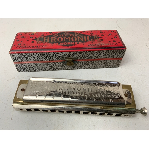 573 - Hohner Harmonica in Case