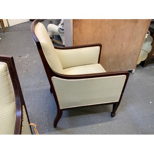 545 - Pair of Edwardian Armchairs