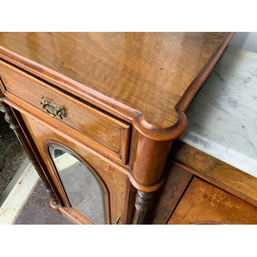 554 - Victorian Mahogany and Inlay Credenza