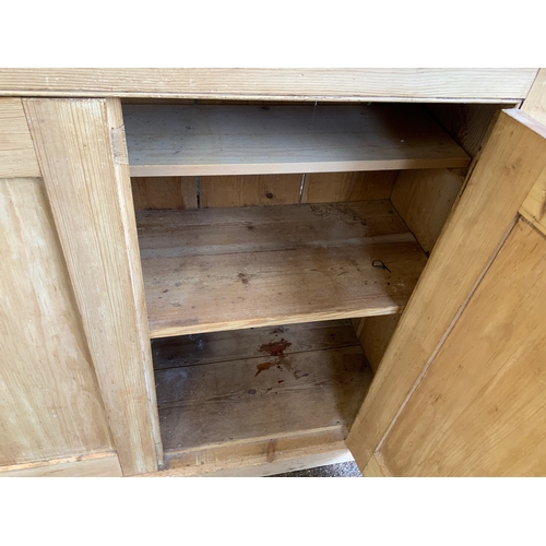 415 - Victorian Strip Pine Cupboard