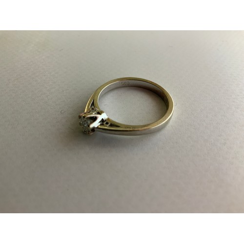 602 - 9ct Solitaire .25 ct Diamond Ring - Size M - 2.6gms