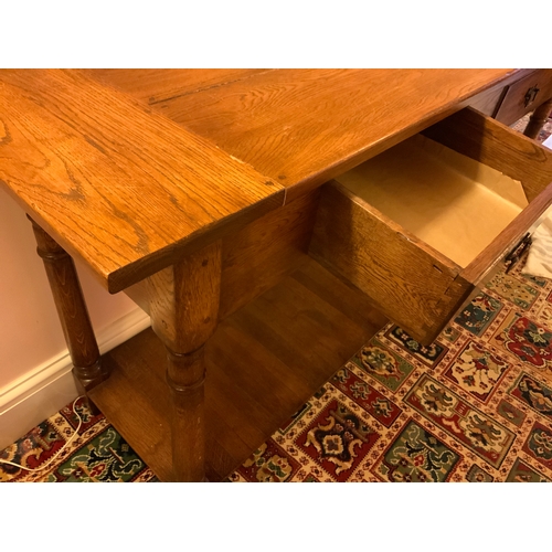 480 - Oak Pot Board Dresser Base