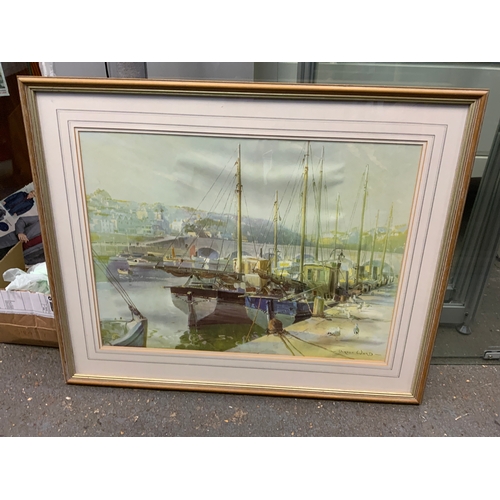 539 - 3x Large Framed Vernon Ward Prints - Approx 64cm x 54cm