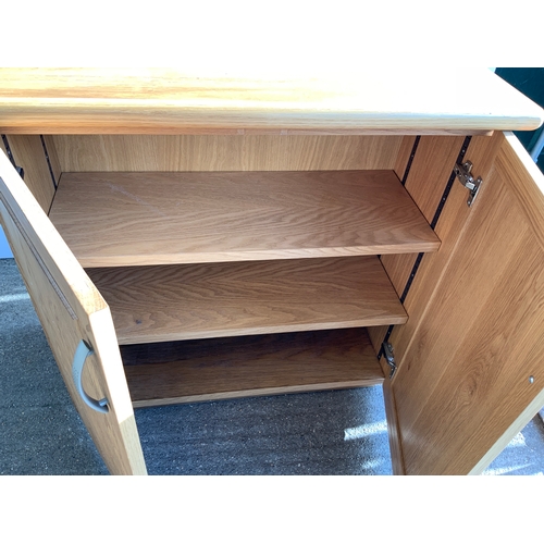 599A - Modern Oak Cabinet