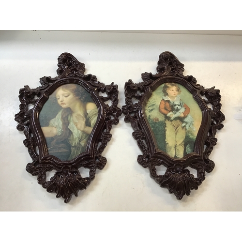 153 - Pair of Ornate Frames - H61cm