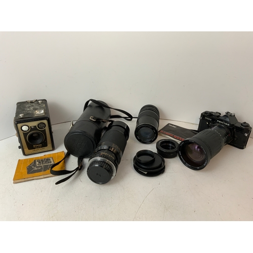 171 - Pentax and Brownie Cameras and Lenses