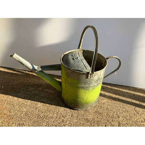 64 - Galvanised Watering Can