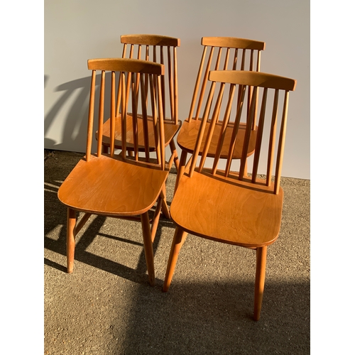 191 - 4x Stick Back Chairs