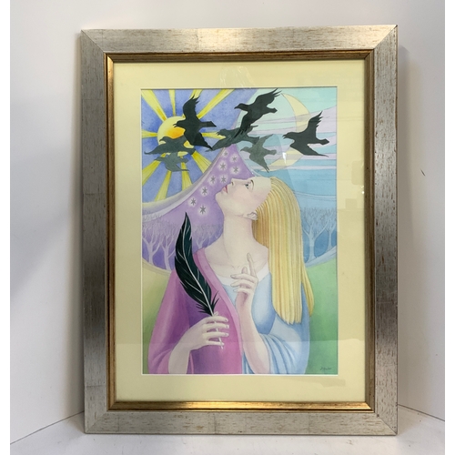 183 - Framed Angela Hooton Picture