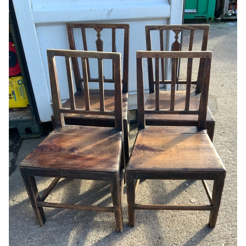 113 - 4x Oak Chairs