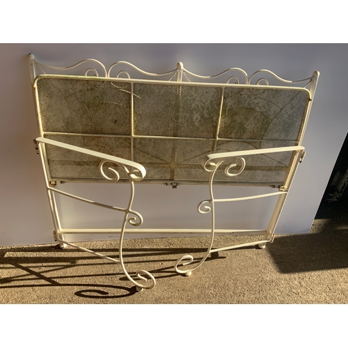 76 - Metal Folding Garden Bench