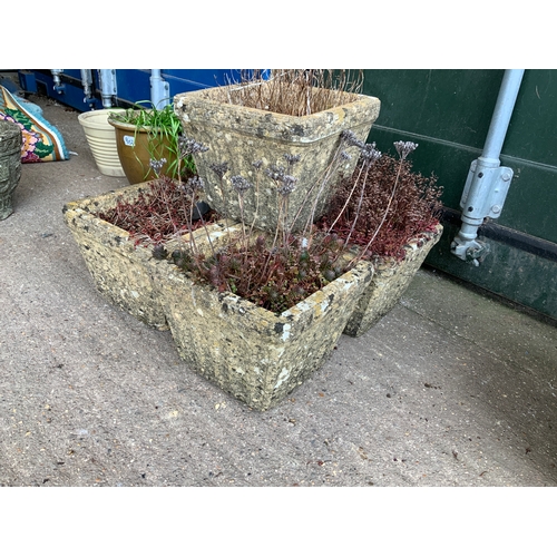 60 - 5x Concrete Planters