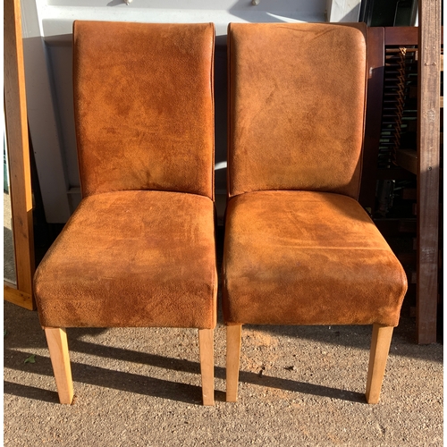 112 - Pair of Suede Chairs