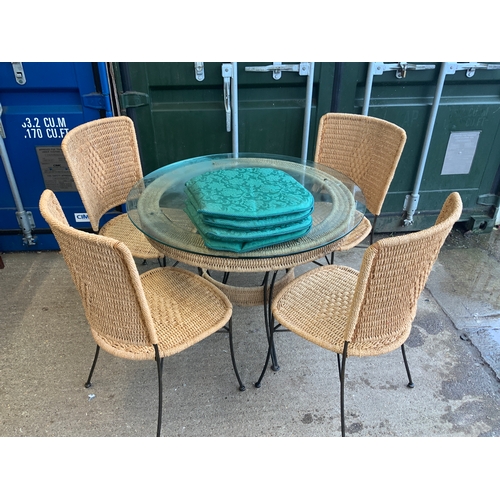 Rattan Table and Chairs
