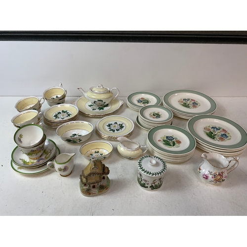 147 - Burslem Susie Cooper China and Royal Albert Part Tea Set etc