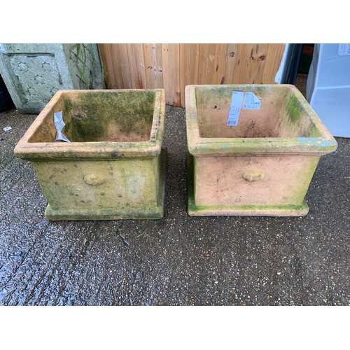 65 - 2x Large Terracotta Planters