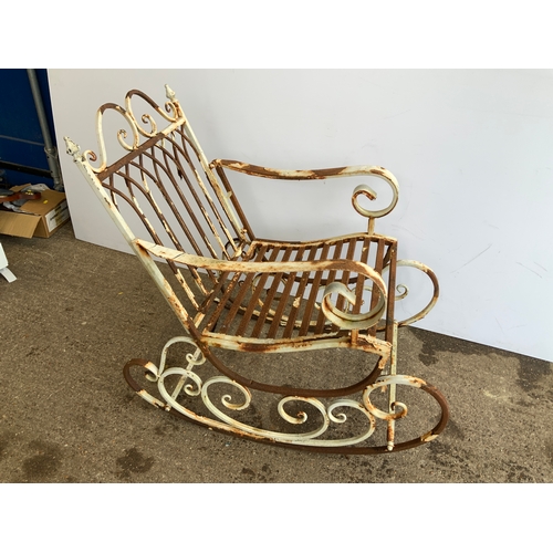 69 - Metal Garden Rocking Chair