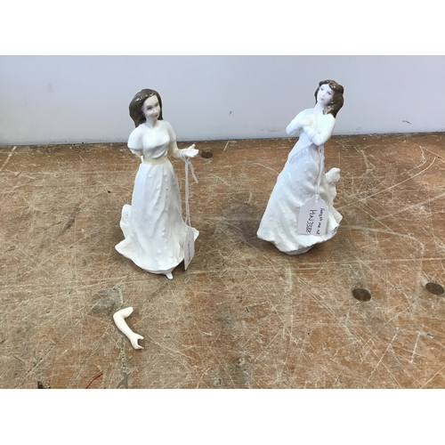 607 - 2x Royal Doulton Figures