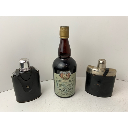 109 - Silver Jubilee Whisky and 2x Hip Flasks