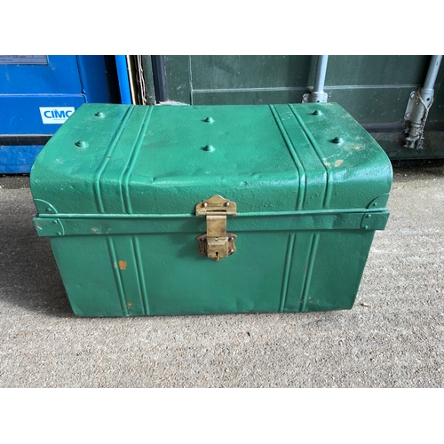 468 - Painted Tin Trunk