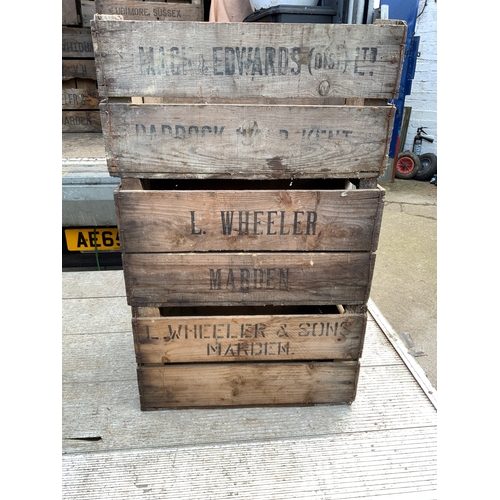 11 - 3x Vintage Wooden Crates