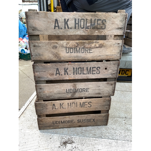 20 - 3x Vintage Wooden Crates