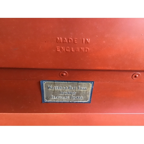 538 - Metal Travelling Trunk