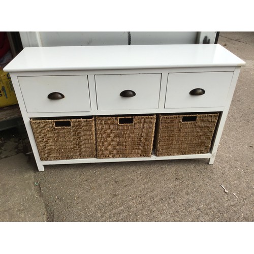 525 - Sideboard with Rattan Drawers