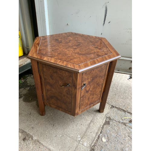 529 - Hexagonal Coffee Table with Cupboard Under