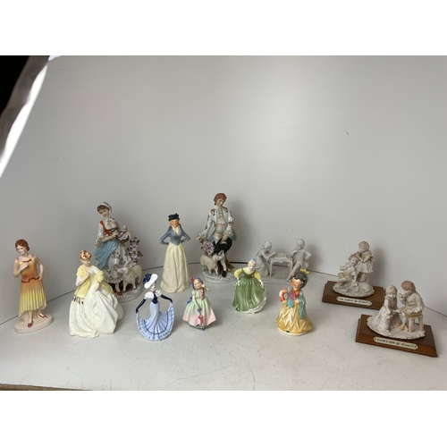 273 - Collection of Figurines - Royal Doulton, Coalport and Goebel etc