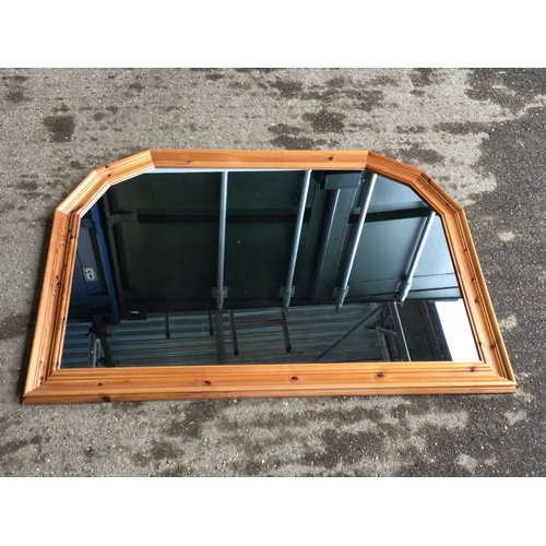 587 - Pine Framed Mirror