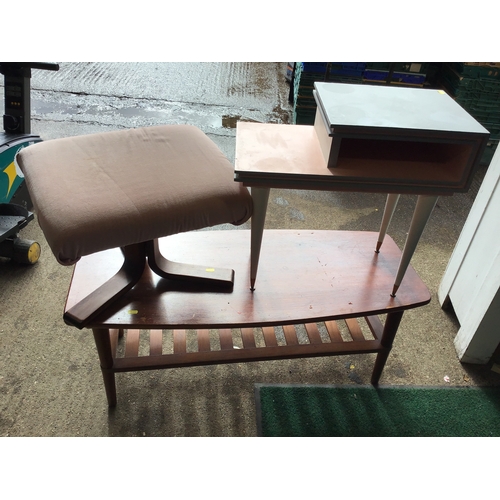 487 - Coffee Table, Telephone Table and Dressing Table Stool