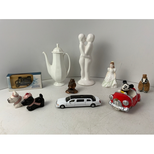 119 - Royal Doulton Kerry Figurine and Scotty Dog Cruet Set etc